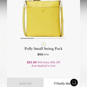 Kate Spade NY Polly Small Swing Pack NWT